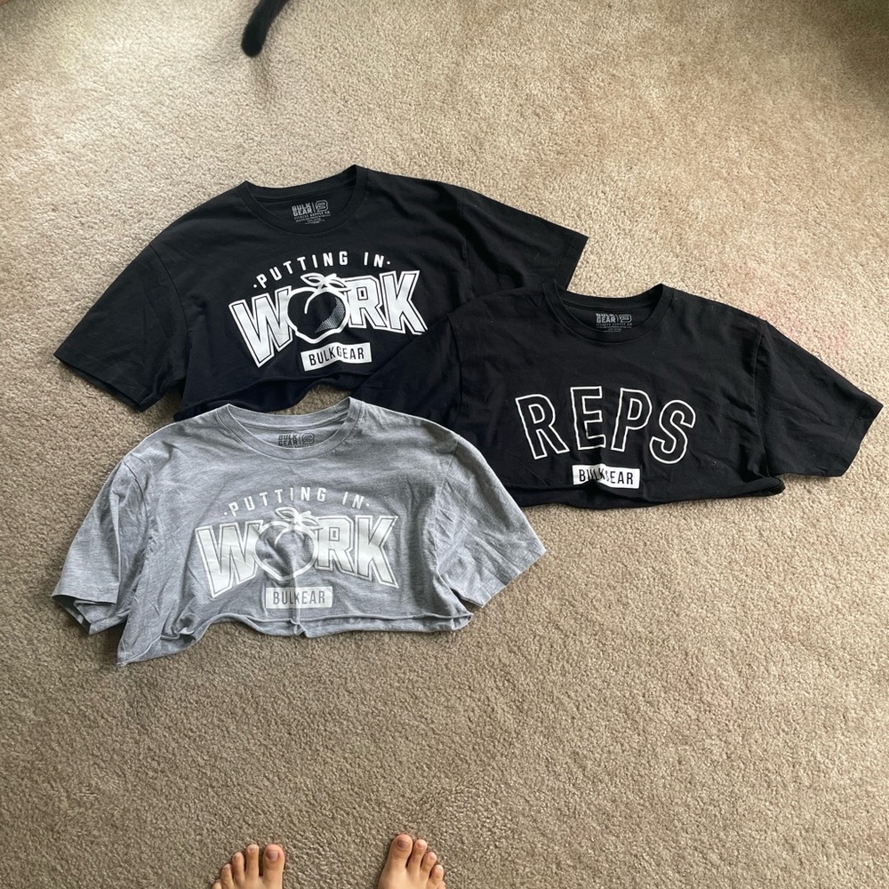 Bulkgear Fitness Cropped Tops (set of 3)